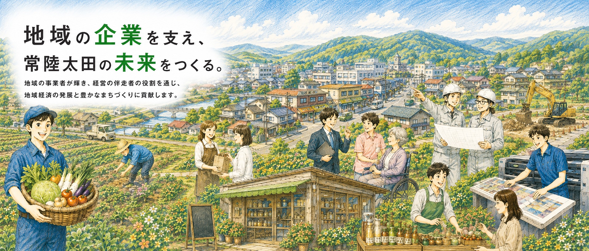 地域の企業を支え、常陸太田の未来をつくる。